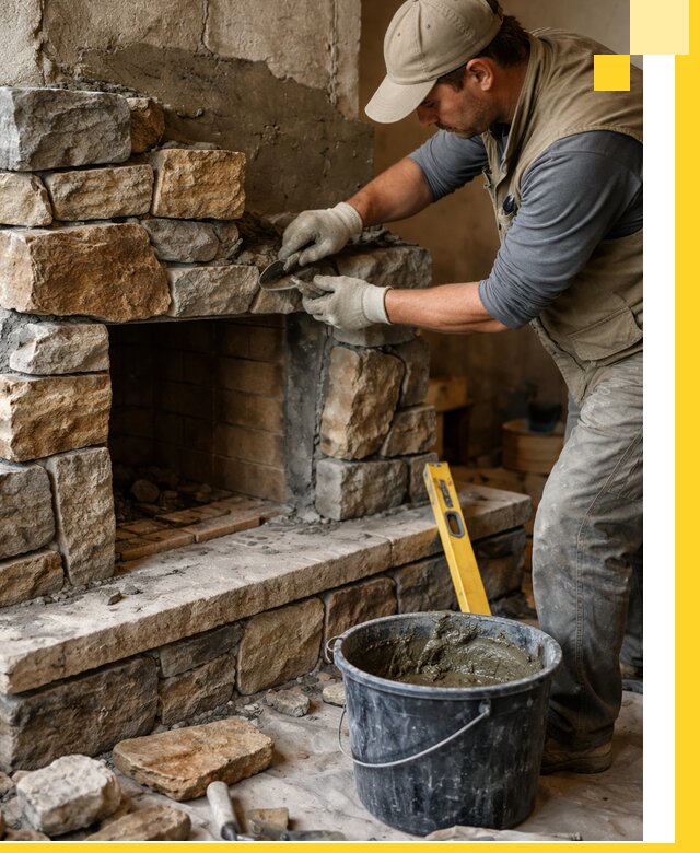 Изготовление и установка каменных каминов под ключ в Новошахтинске