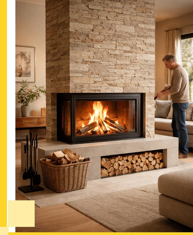 Дровяной камин под ключ в Новошахтинске от 208320 р. | ЭриданНвш