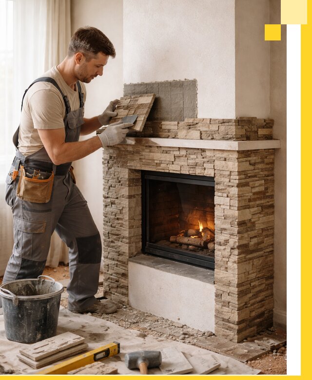 Изготовление и монтаж каминов для дома под ключ в Новошахтинске