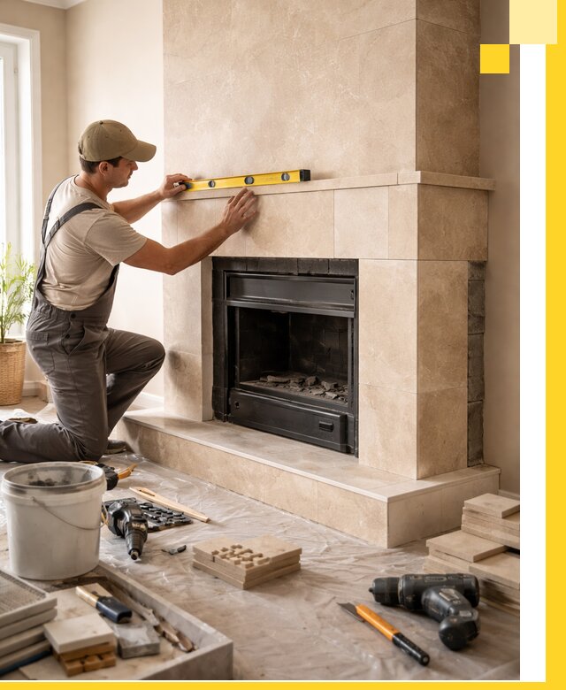 Установка и монтаж каминов в частном доме под ключ в Новошахтинске