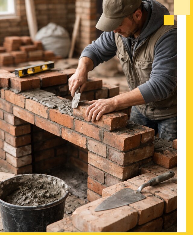 Кладка каминов под ключ в Новошахтинске профессиональная отделка и монтаж