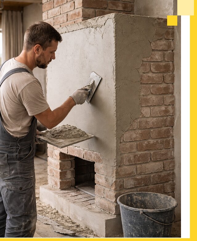 Отделка печей и облицовка каминов в Новошахтинске под ключ