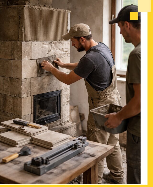 Профессиональная облицовка печей в Новошахтинске: керамика и камень