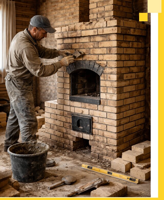 Кирпичные печи под ключ в Новошахтинске: проектирование и кладка