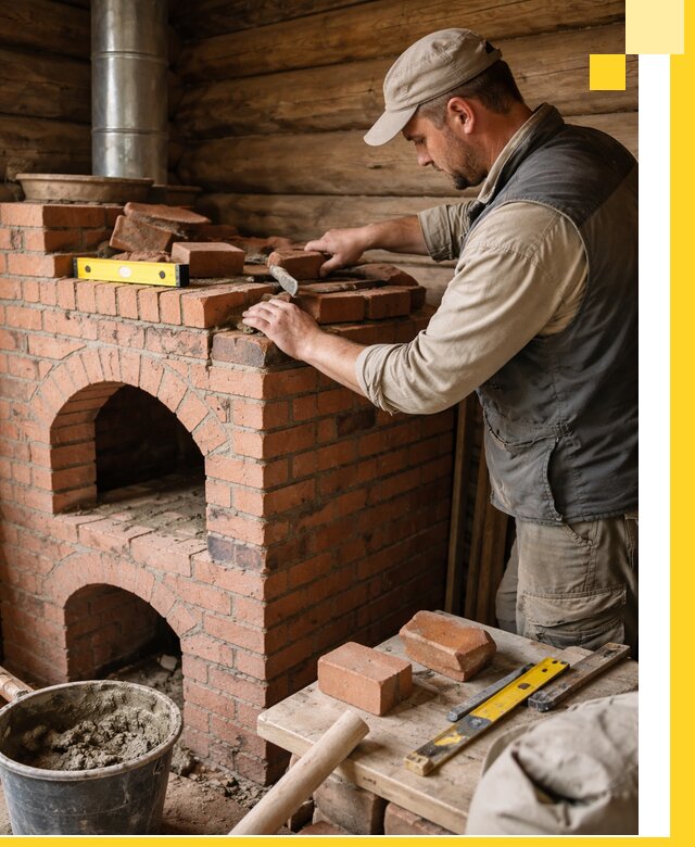 Изготовление и установка русских печей в Новошахтинске под ключ