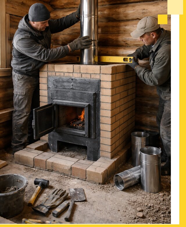 Проектирование, изготовление и установка банных печей в Новошахтинске