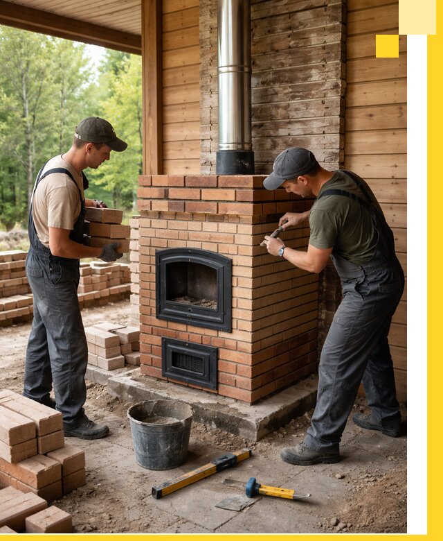 Производство и установка дачных печей под ключ в Новошахтинске