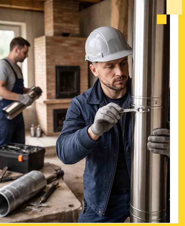 Профессиональный монтаж дымоходов для печей в Новошахтинске