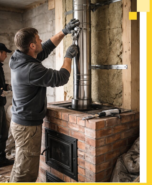 Изготовление и монтаж печей и дымоходов под ключ в Новошахтинске