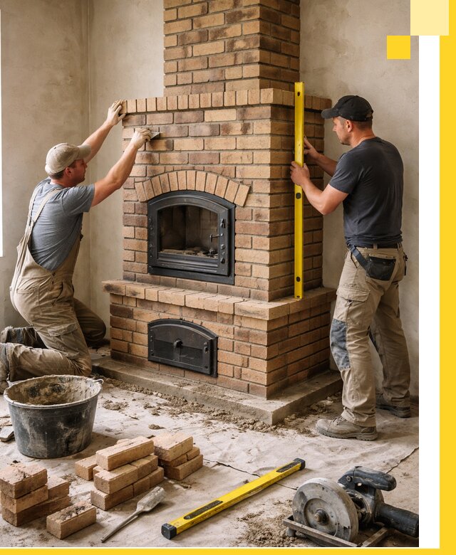 Продажа и установка печей и каминов для дома под ключ в Новошахтинске