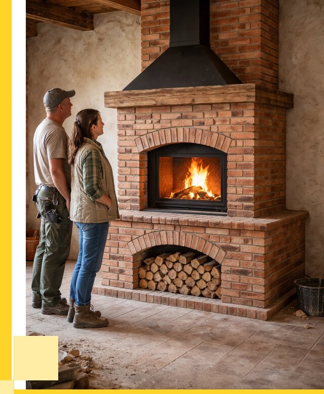 Печи камины из кирпича в Новошахтинске от 124992 р. | ЭриданНвш