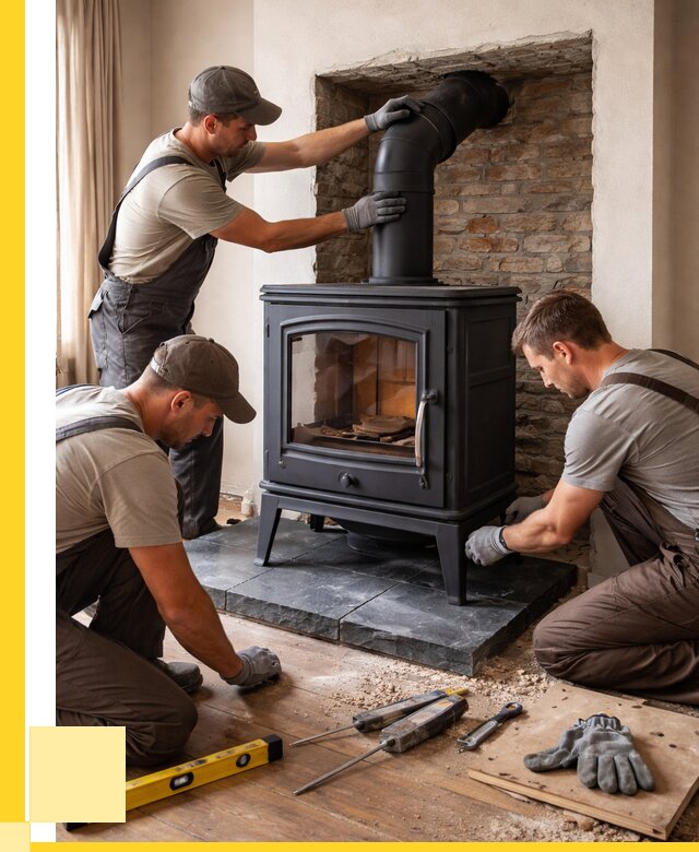 Монтаж печи камина в частном доме в Новошахтинске от 26040 р. | ЭриданНвш