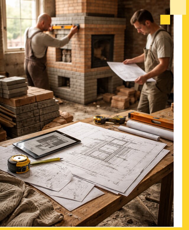 Проекты печей и каминов с индивидуальным дизайном в Новошахтинске