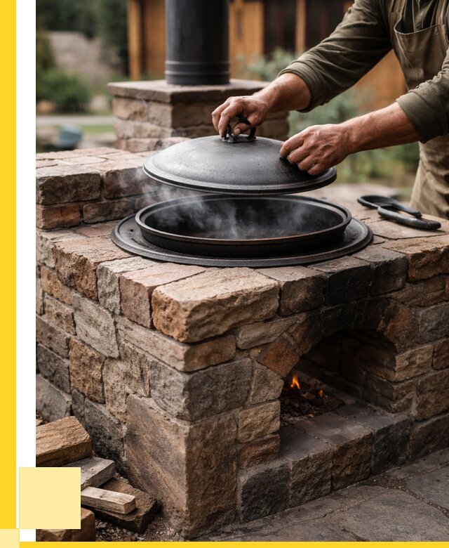 Печи для казана в Новошахтинске по цене от 18749 р. | ЭриданНвш