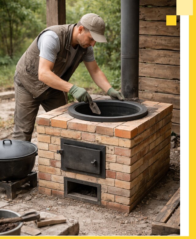 Изготовление и установка печей для казана в Новошахтинске под ключ