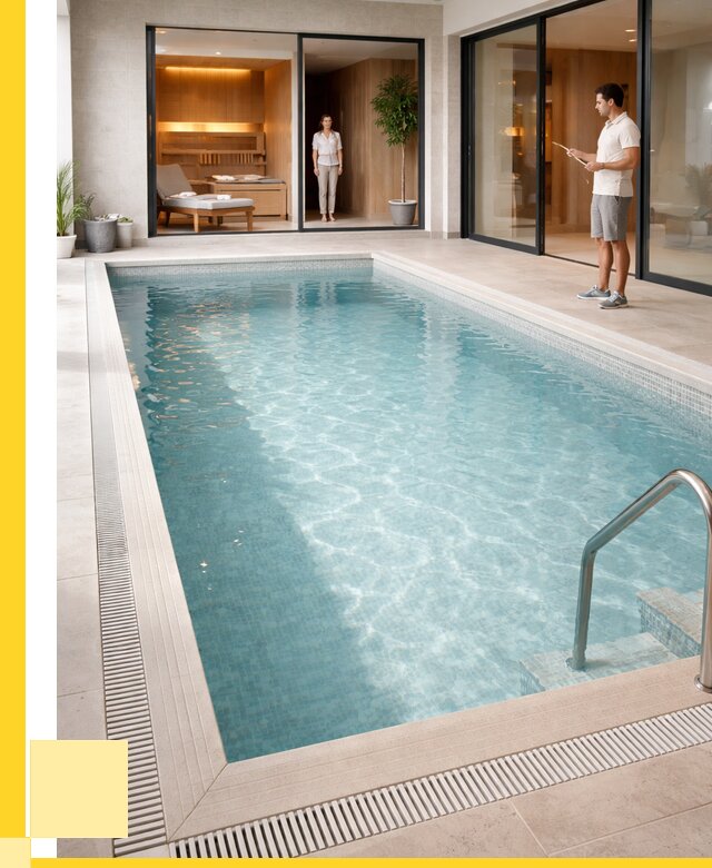 Отделка бассейна пленкой ПВХ в Новошахтинске от 3646 р. - ЭриданНвш