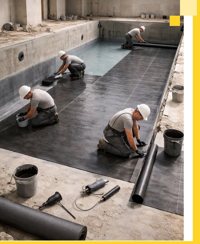 Профессиональная гидроизоляция бассейнов и чаш в Новошахтинске под ключ