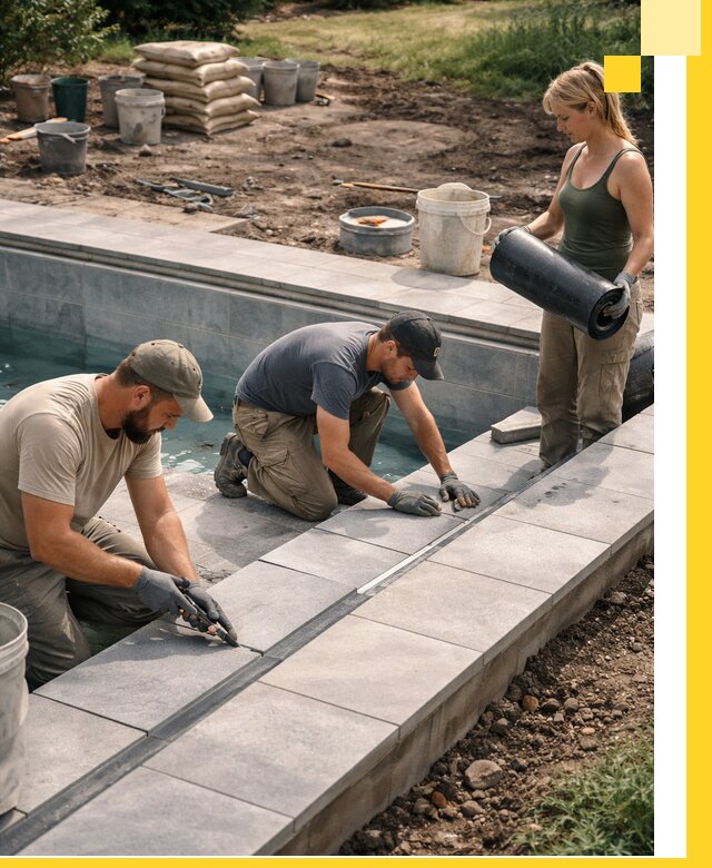 Строительство и монтаж уличных бассейнов под ключ в Новошахтинске