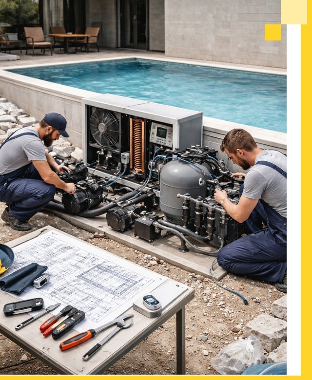 Проектирование и монтаж бассейнов с подогревом в Новошахтинске