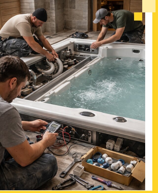 Гидромассажные бассейны под ключ в Новошахтинске, дизайн и монтаж