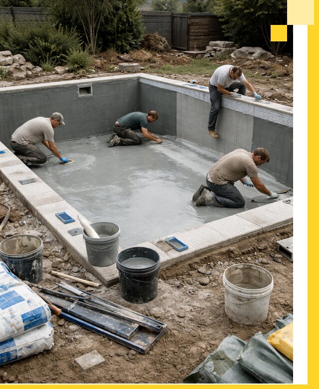 Изготовление и монтаж чаши бассейна под ключ в Новошахтинске