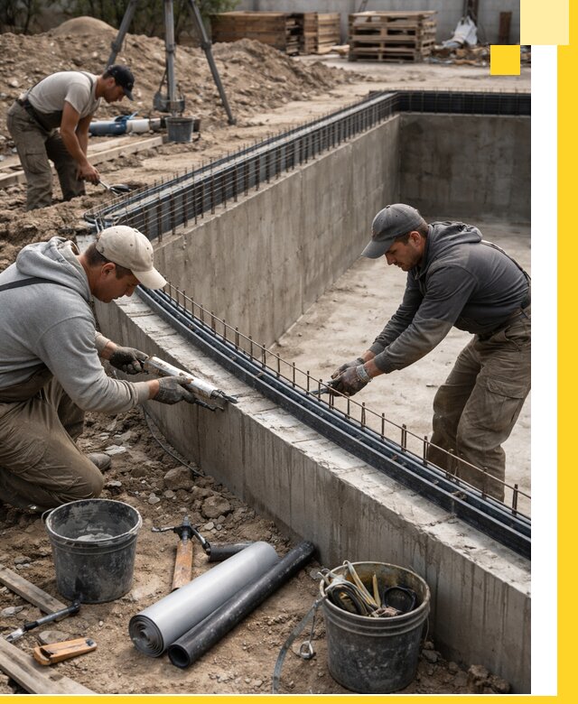 Качественный монтаж чаши бассейна в Новошахтинске под ключ с гарантией