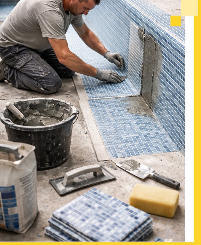 Укладка и ремонт мозаики для бассейнов под ключ в Новошахтинске