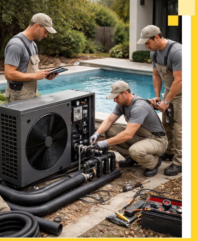 Проектирование и установка тепловых насосов для бассейнов в Новошахтинске