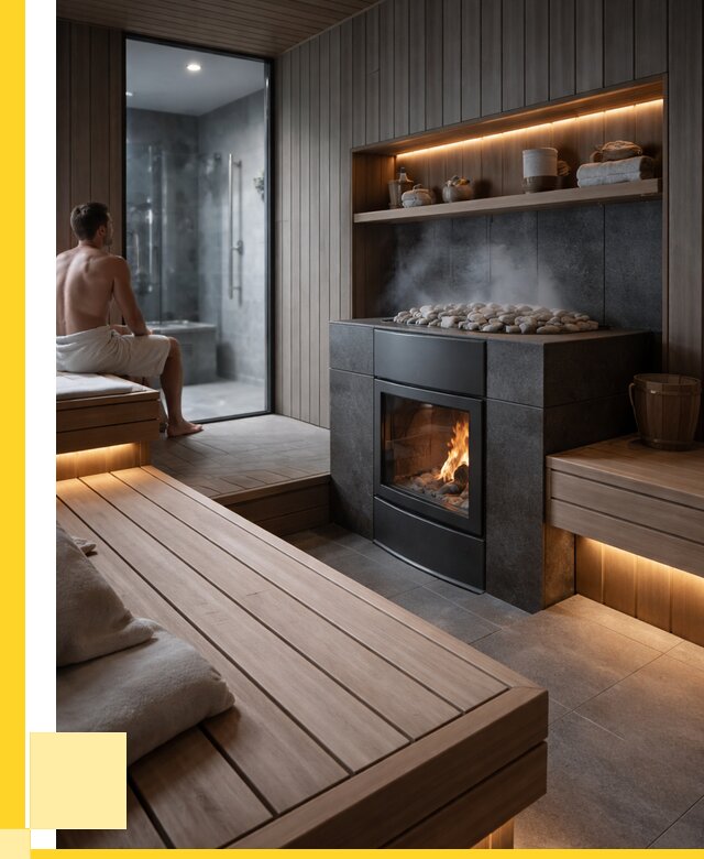 Проект сауны в частном доме в Новошахтинске от 36456 р. | ЭриданНвш