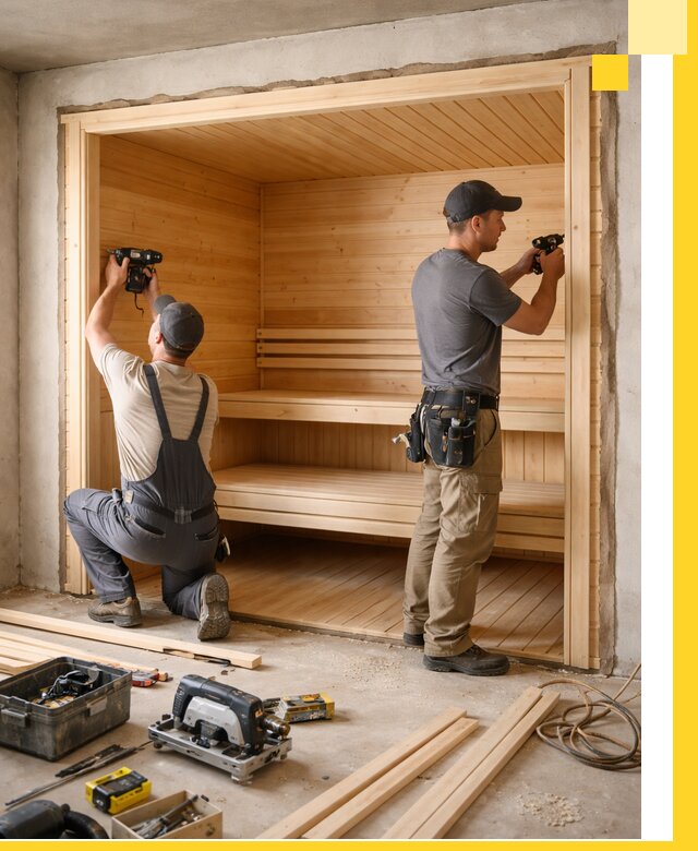 Монтаж саун под ключ в Новошахтинске — проектирование и установка