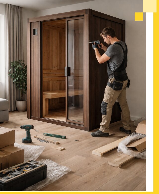 Установка и производство мини саун под ключ в Новошахтинске