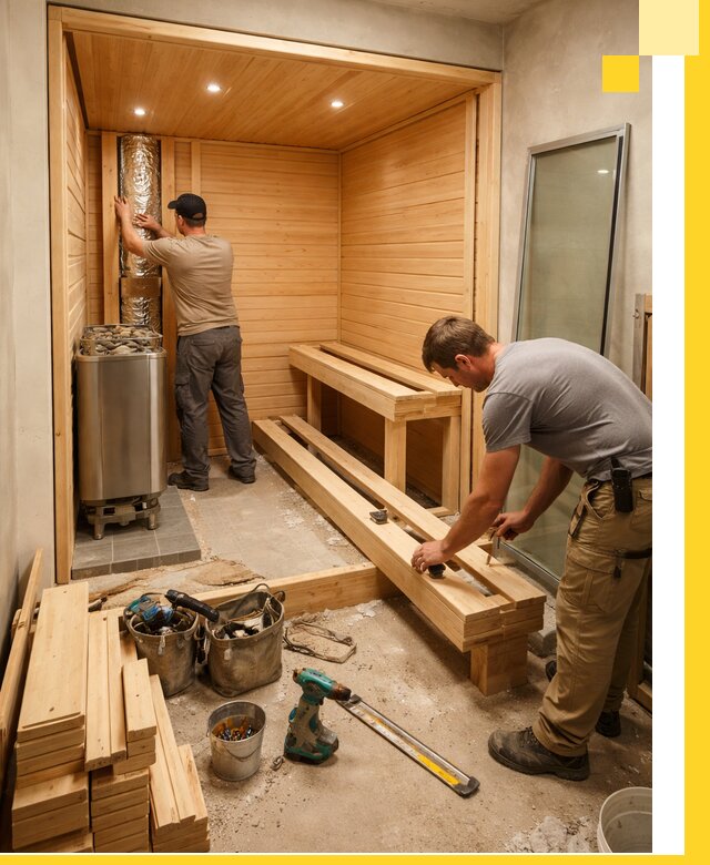 Проектирование и установка домашних саун под ключ в Новошахтинске