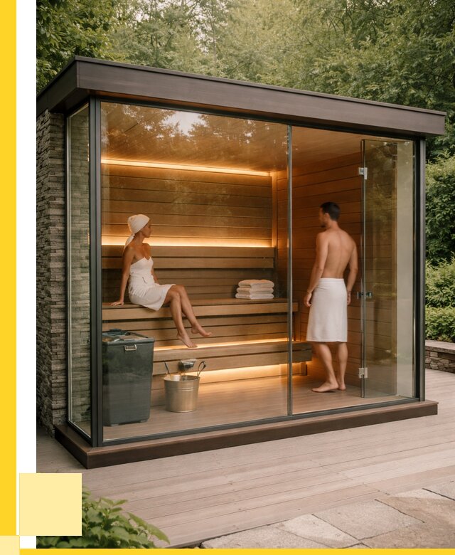 Сауна стеклянная и двери для сауны в Новошахтинске от 260400 р. | ЭриданНвш