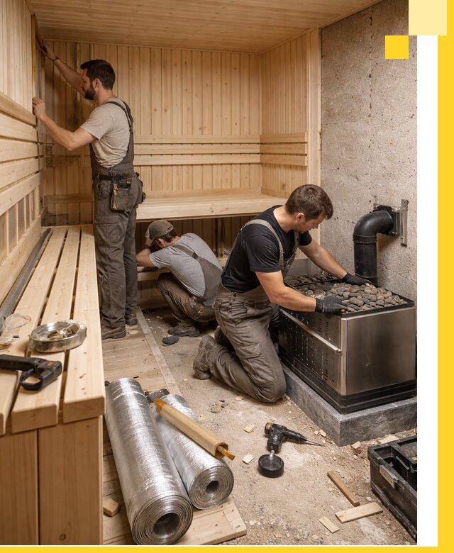 Индивидуальные сауны на заказ в Новошахтинске под ключ, проект и монтаж