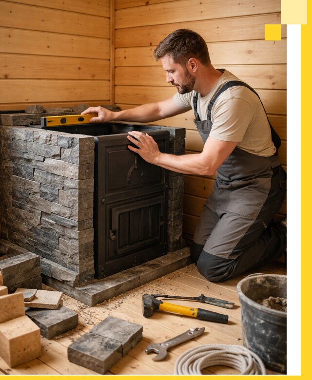 Производство и установка печей для саун под ключ в Новошахтинске