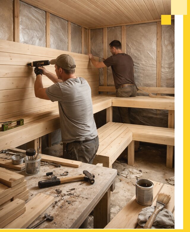 Профессиональная отделка бань и саун под ключ в Новошахтинске