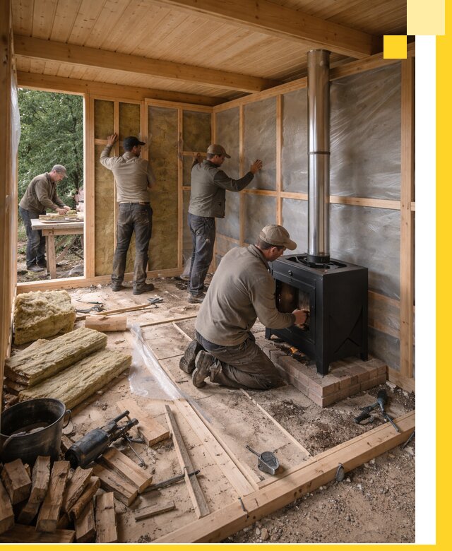 Профессиональный монтаж бань под ключ в Новошахтинске для дома