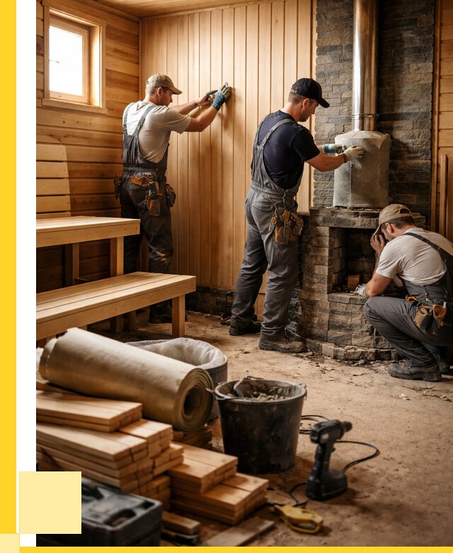 Ремонт бань под ключ в Новошахтинске от 46872 р. | ЭриданНвш