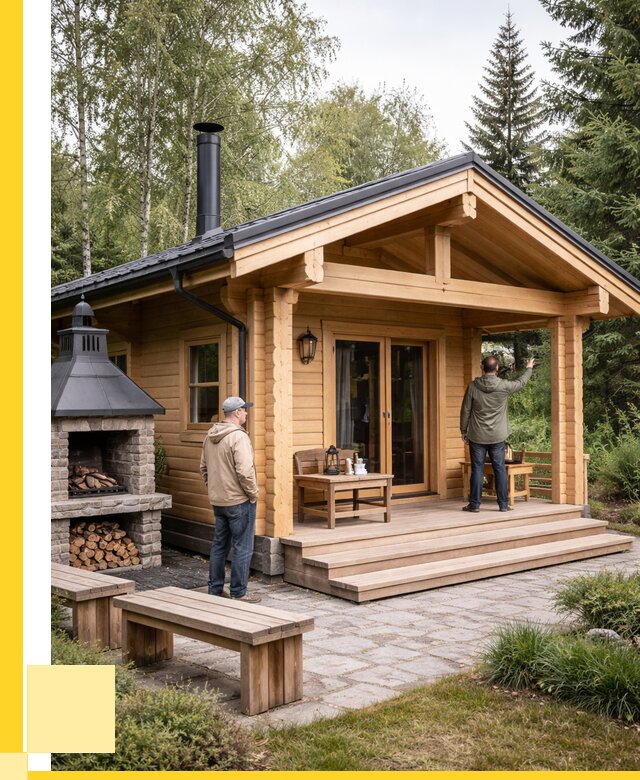 Деревянные бани под ключ в Новошахтинске от 468720 р. | ЭриданНвш