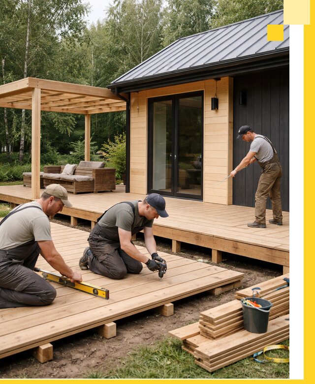 Строительство бань с террасой и бассейном под ключ в Новошахтинске