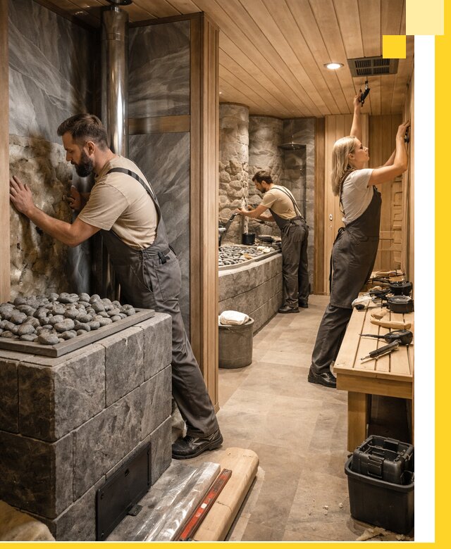Строительство бань и SPA процедур в Новошахтинске под ключ и отделкой
