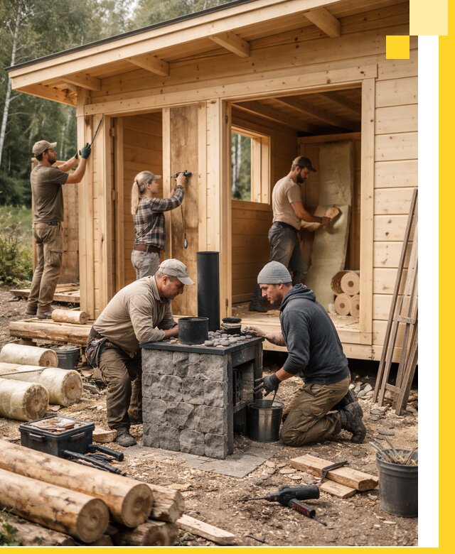 Купить баню под ключ в Новошахтинске строительство монтаж отделка