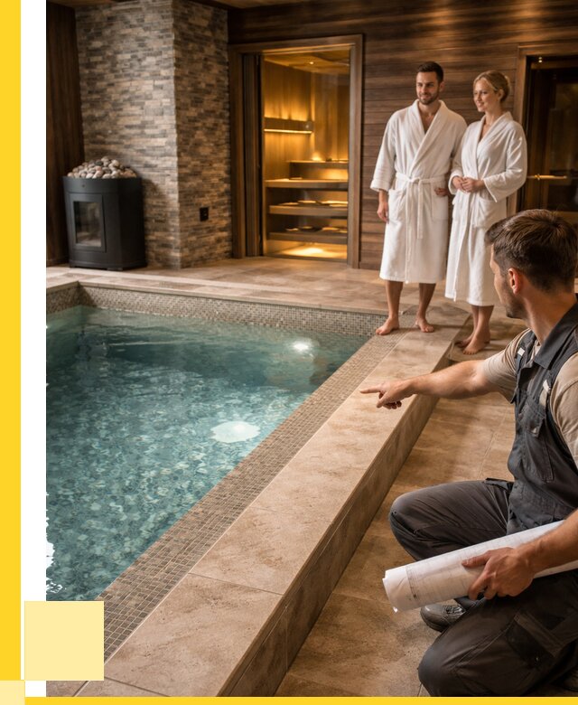 Проект бани с бассейном под ключ в Новошахтинске от 67704 р. | ЭриданНвш