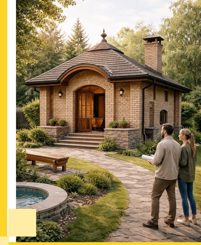 Проект кирпичной бани в Новошахтинске от 31248 р. | ЭриданНвш