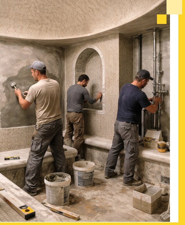 Профессиональный монтаж хамамов под ключ в Новошахтинске с гарантией