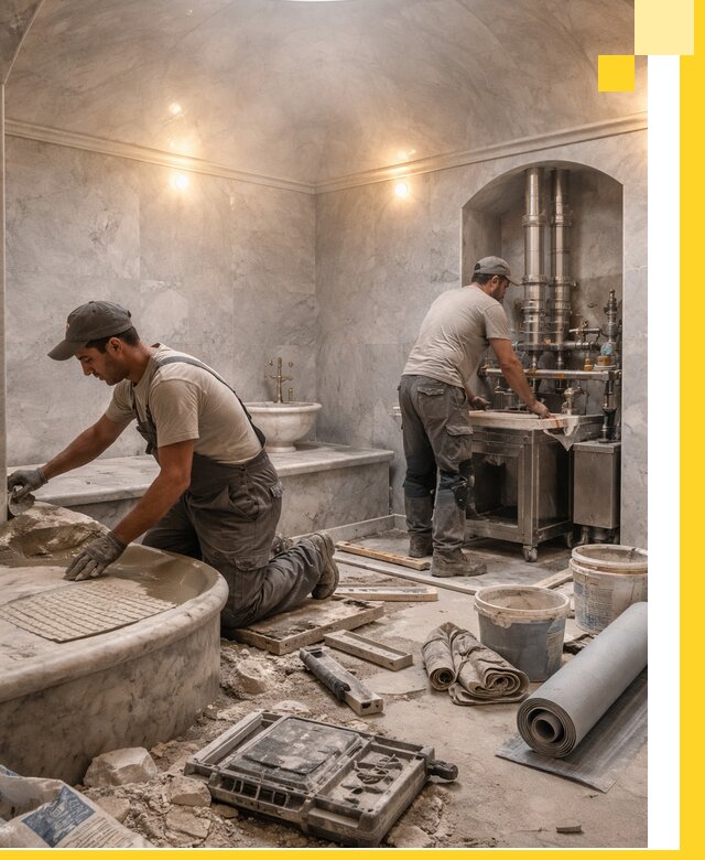 Строительство турецких бань хаммам под ключ в Новошахтинске