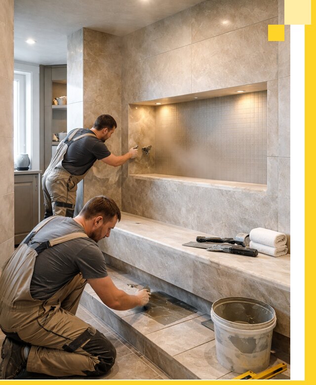 Профессиональное строительство хамама в квартире в Новошахтинске