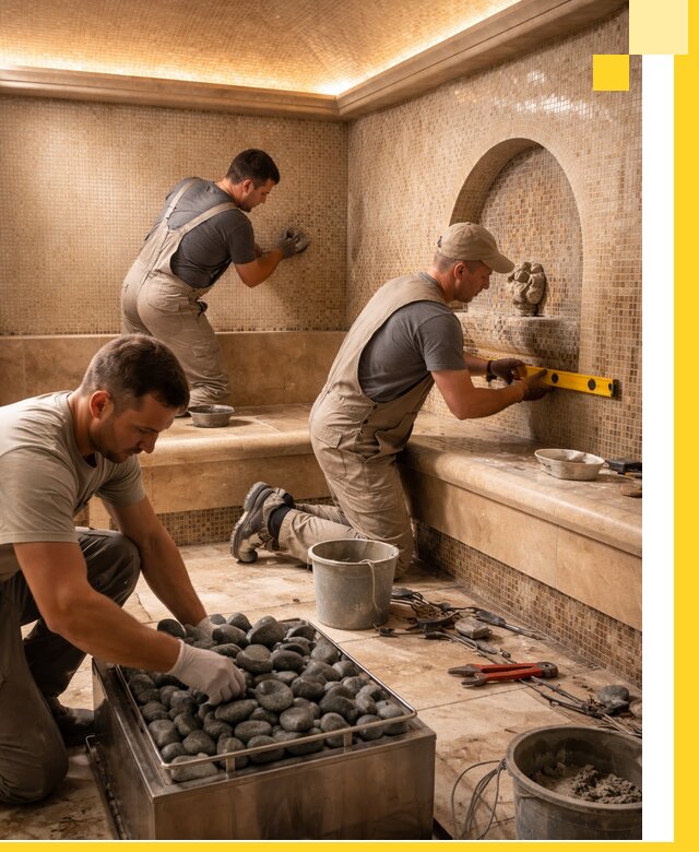 Проектирование и строительство хамама и сауны в Новошахтинске