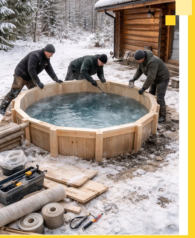 Изготовление и установка ледяных купелей под ключ в Новошахтинске